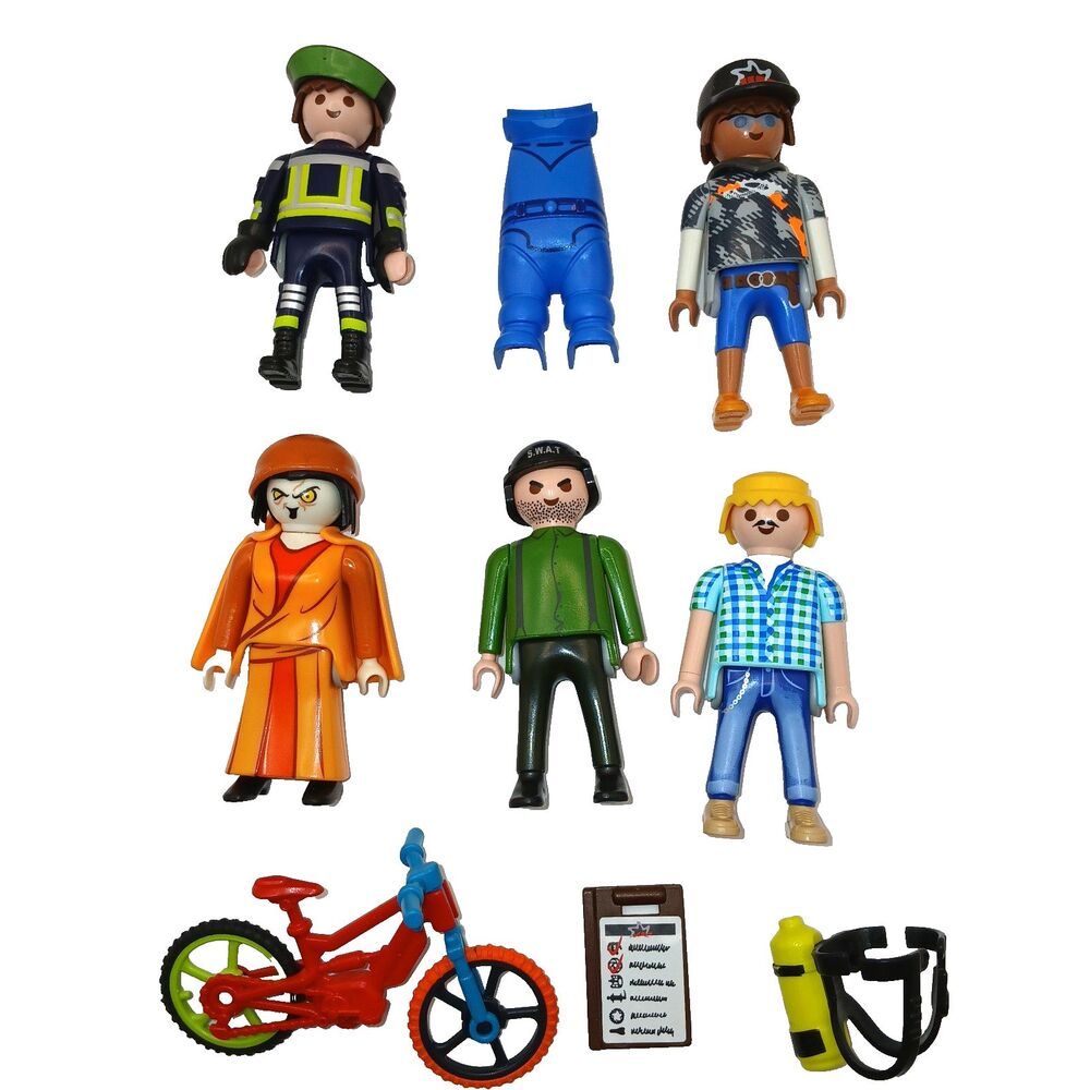 Playmobil Figures Lot of 5 + Accessories Scooby-Doo Geobra Bike 3 Are Vintage